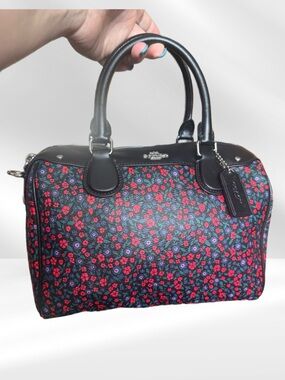 Coach Mini Bennett Ranch Floral Print Satchel